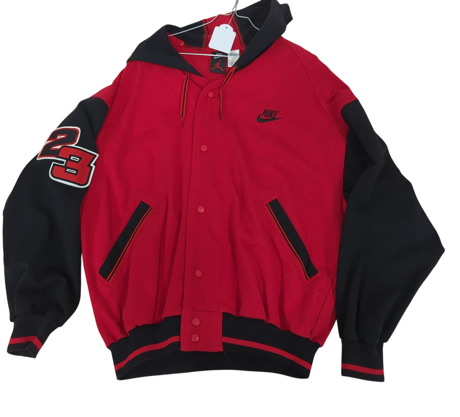 Nike Air Jordan Red & Black Bomber Jacket - Size L