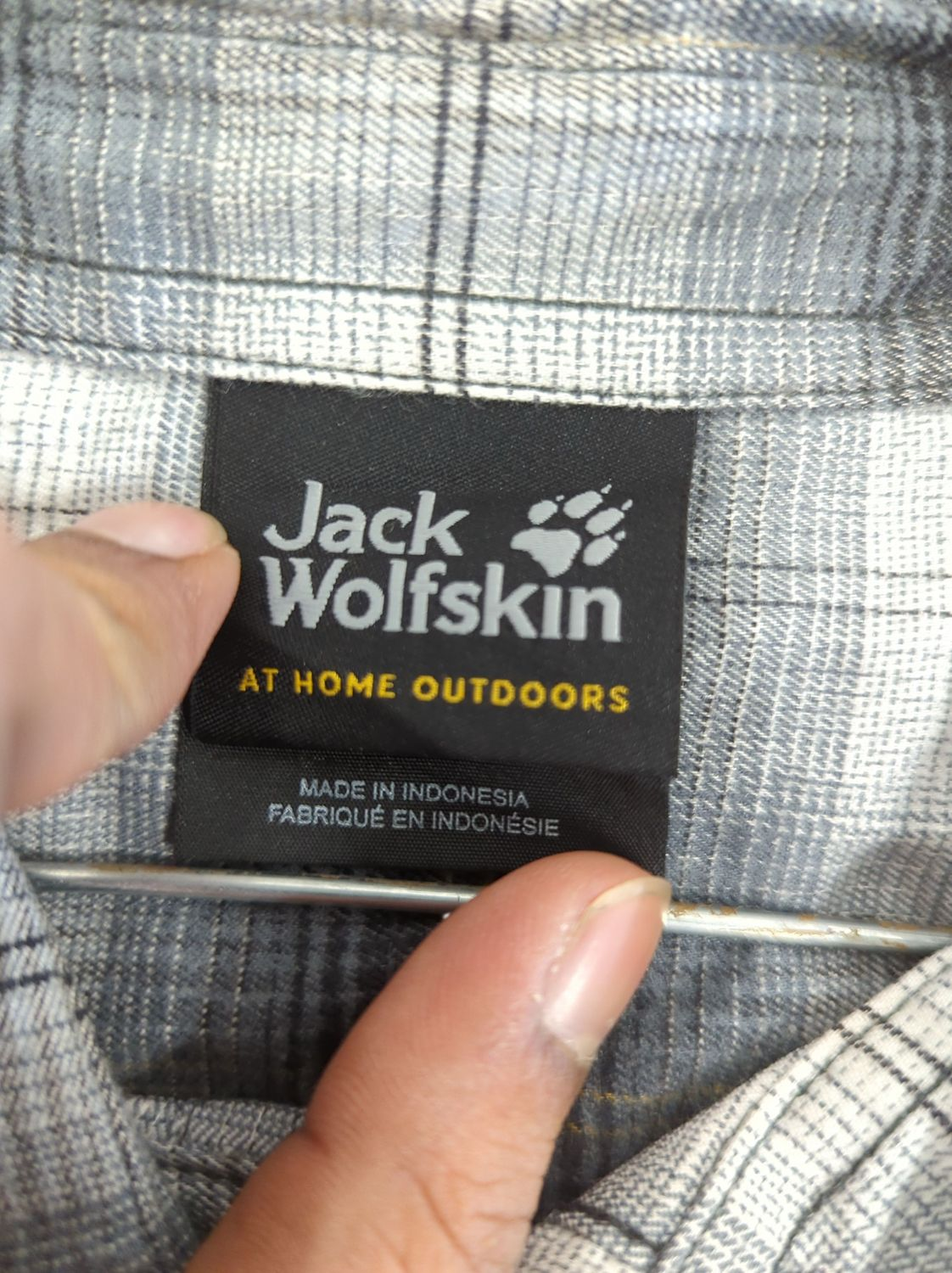 Jack Wolfskin Plaid Button-Down Shirt - Size S