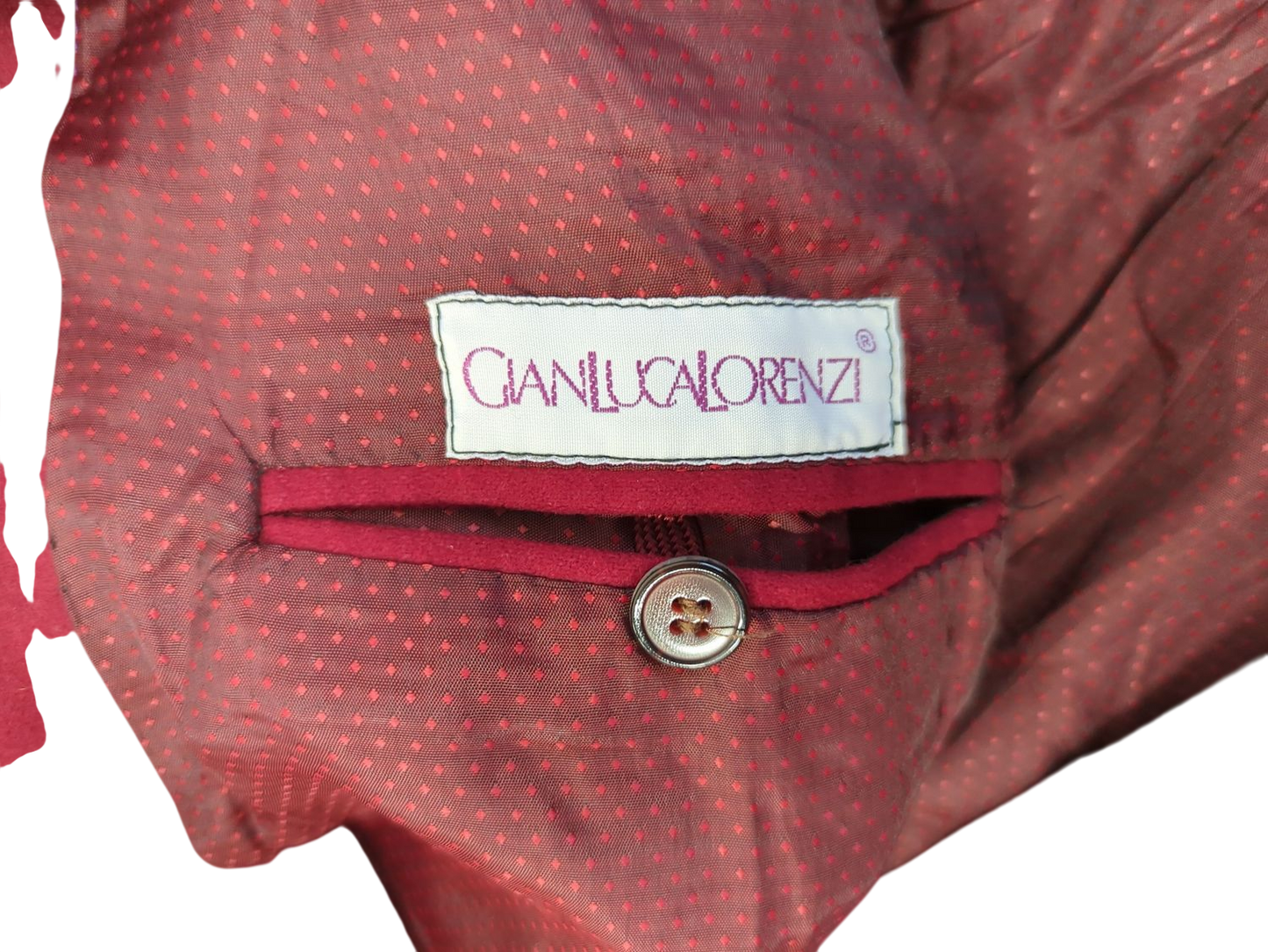 Made in Italy Burgundy Wool Blazer by Canali/Lorenzi - Elegant Design