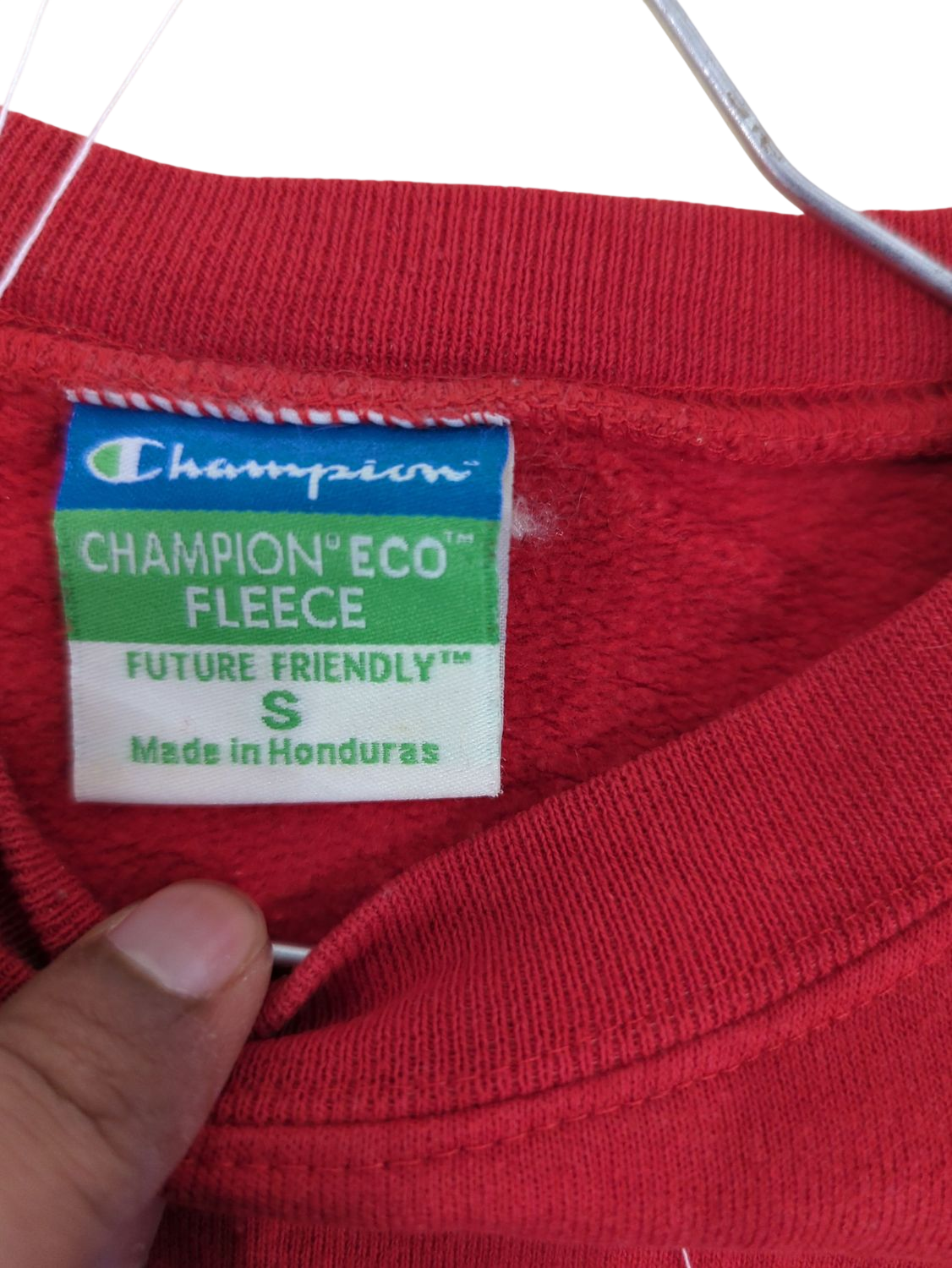 Champion Eco Red St Johns University Sweatshirt - Size S