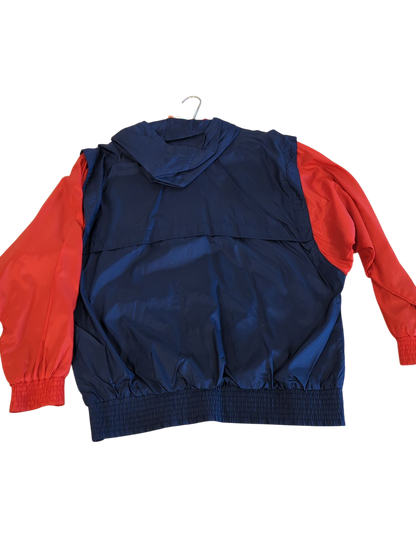 Vintage Adidas Navy & Red Windbreaker Jacket - Size M