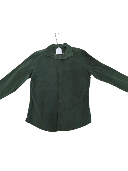 Dockers Supreme Flex Green Corduroy Button-Down Shirt - Size L