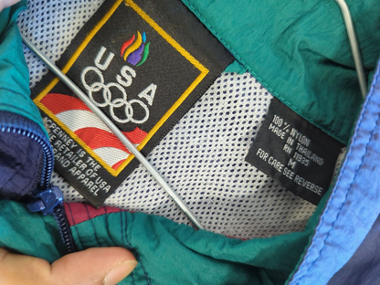 Vintage USA Olympic Windbreaker Jacket - 100% Nylon