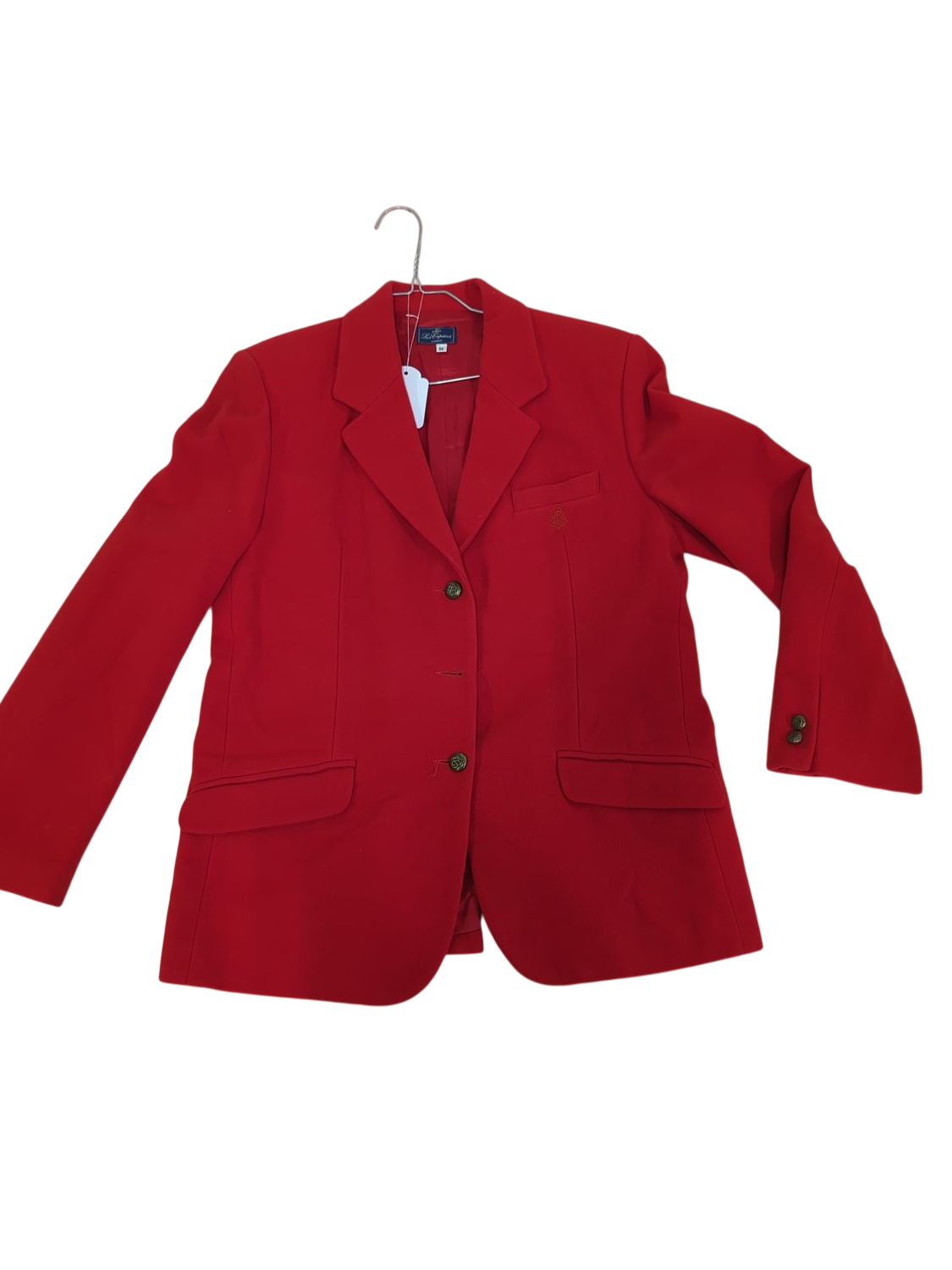Les Copains Junior Red Wool Pea Coat - Size 16