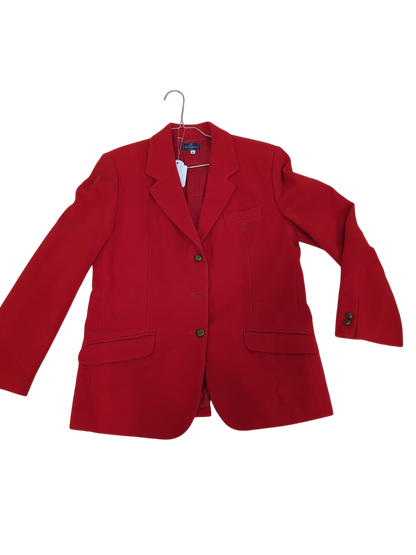 Les Copains Junior Red Wool Pea Coat - Size 16