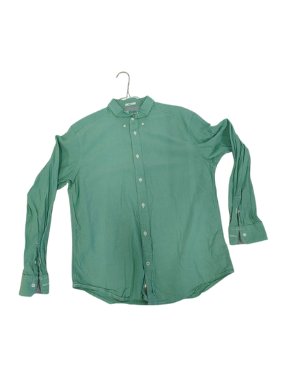 Wrangler Green Button-Down Shirt - Size M - Regular Fit