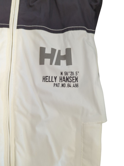 Helly Hansen Windbreaker Jacket - Size M/M - White/Black/Grey