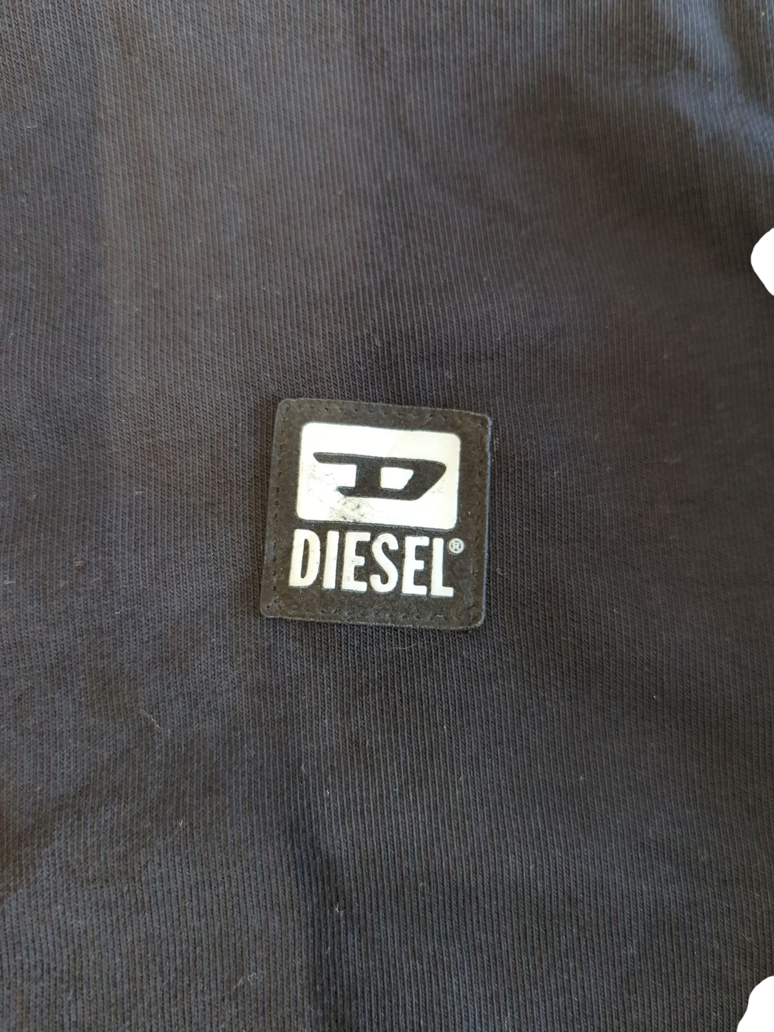 Diesel Black Crew Neck Sweatshirt with Logo Patch
