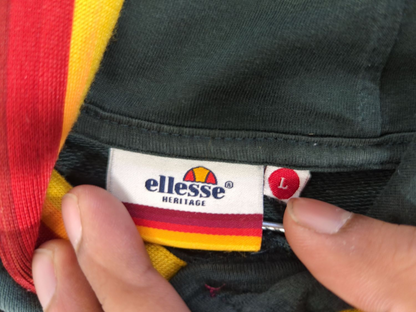 Ellesse Heritage Green Hoodie - Size L