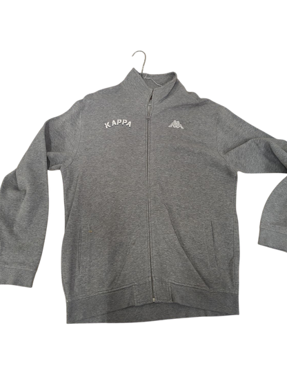 Kappa Grey Zip-Up Sweatshirt - XXL