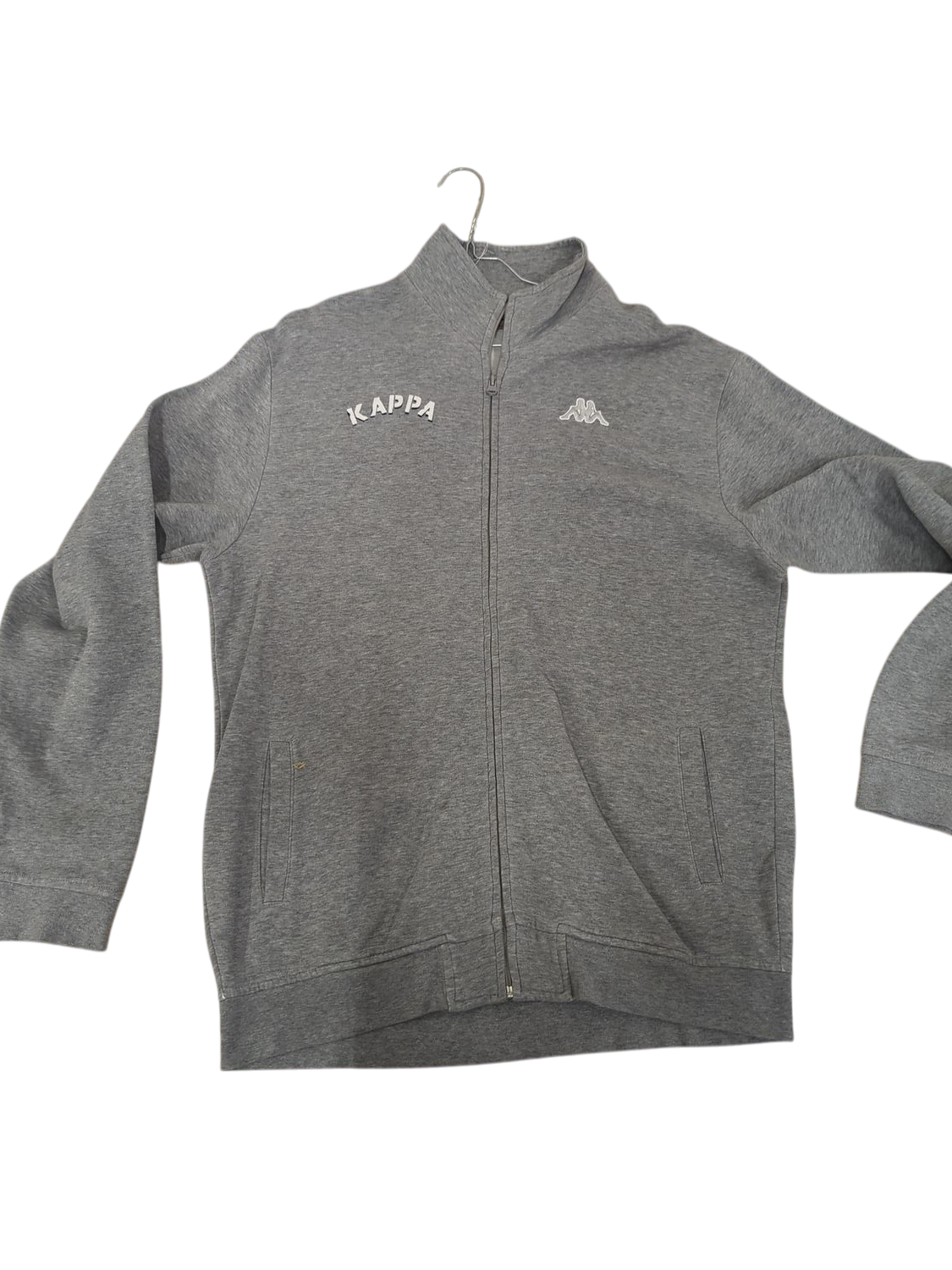 Kappa Grey Zip-Up Sweatshirt - XXL