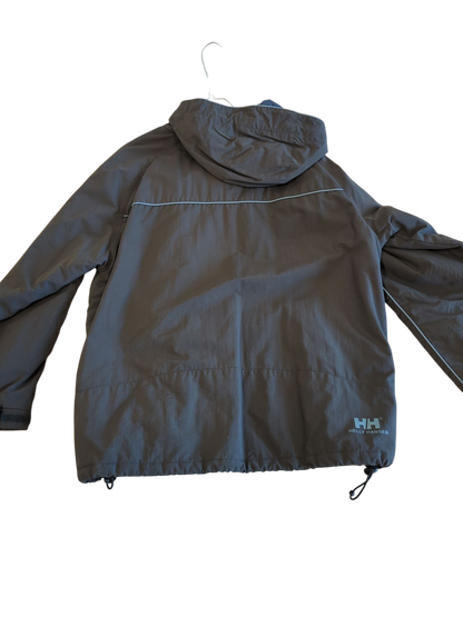 Helly Hansen Grey Windbreaker Jacket - Size XL