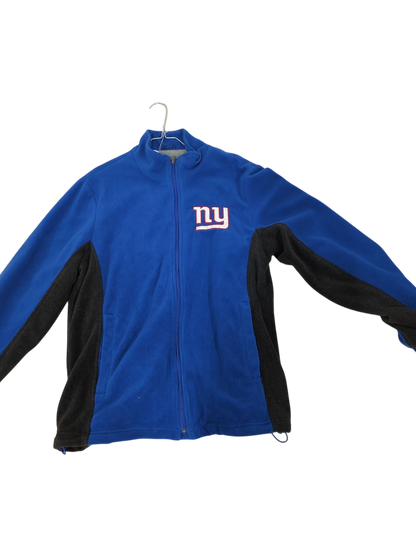 NFL New York Giants Fleece Jacket - Blue/Black - Size M