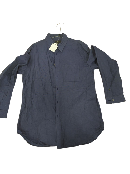CK Calvin Klein Navy Button-Down Shirt - Size L/43