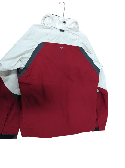 Columbia Sportswear Red & White Windbreaker Jacket - Size S