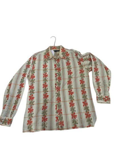 Tommy Hilfiger Floral Pattern Button-Down Shirt - Size L/G