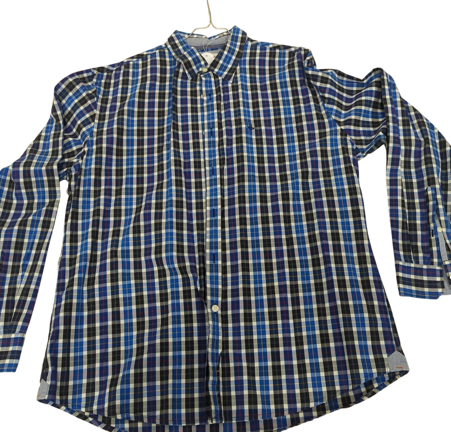 Dockers Blue Plaid Button-Down Shirt - Size XL
