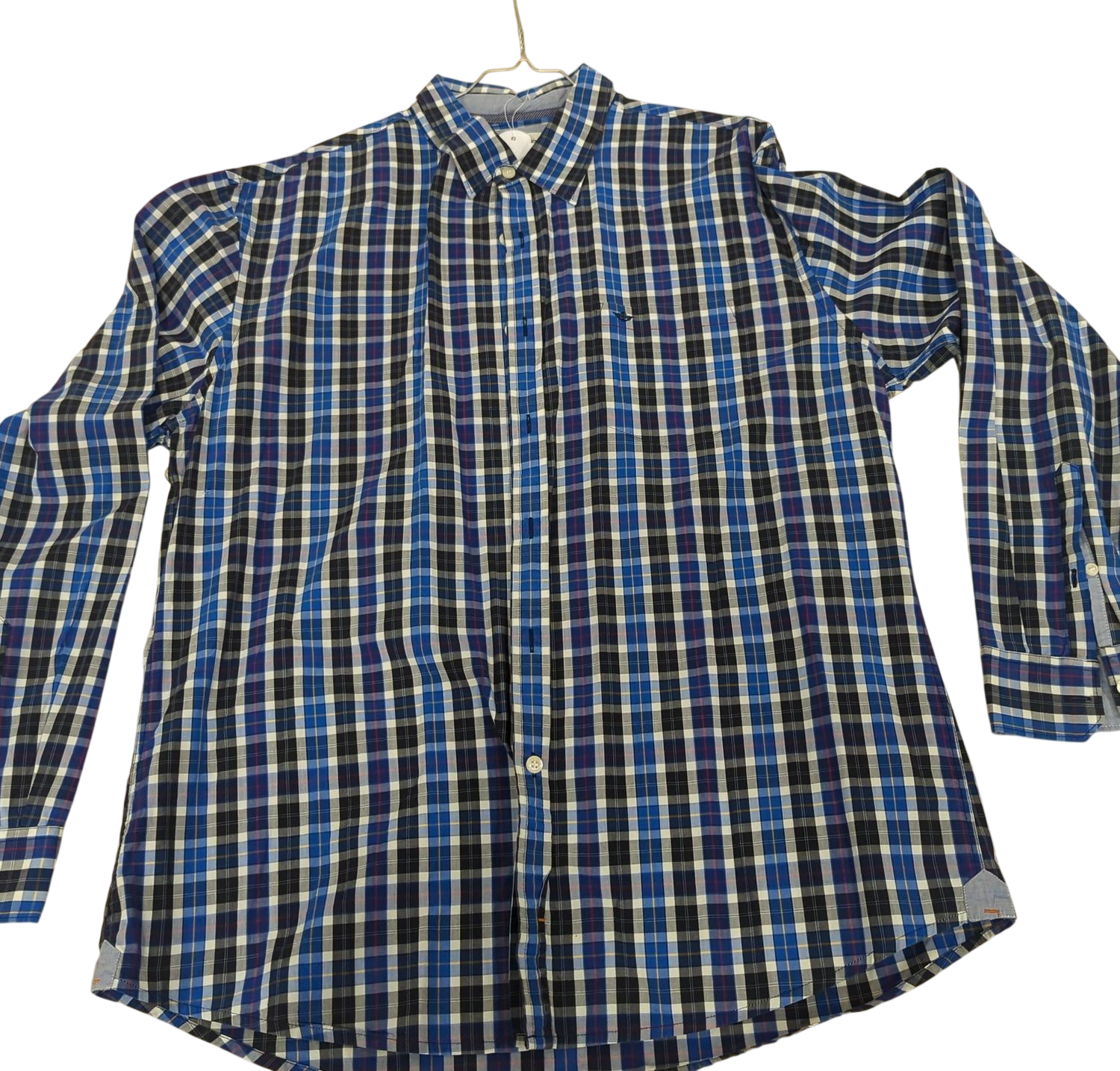 Dockers Blue Plaid Button-Down Shirt - Size XL