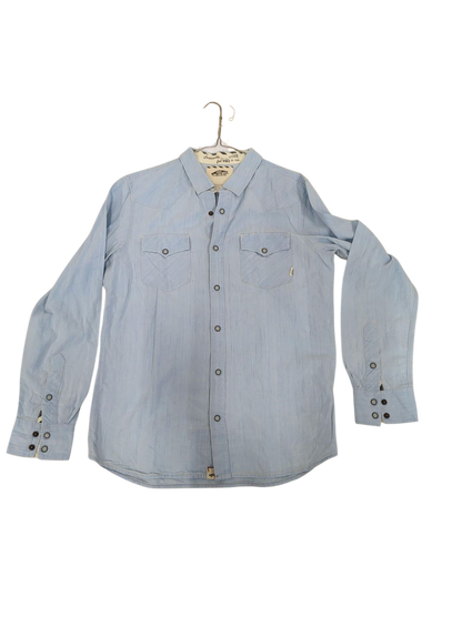 Vans Light Blue Button-Down Shirt - Size M