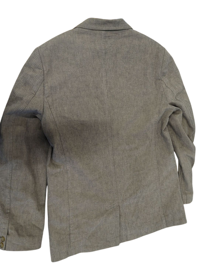 Vintage Tommy Hilfiger Grey Wool Blazer - Heritage M-Large