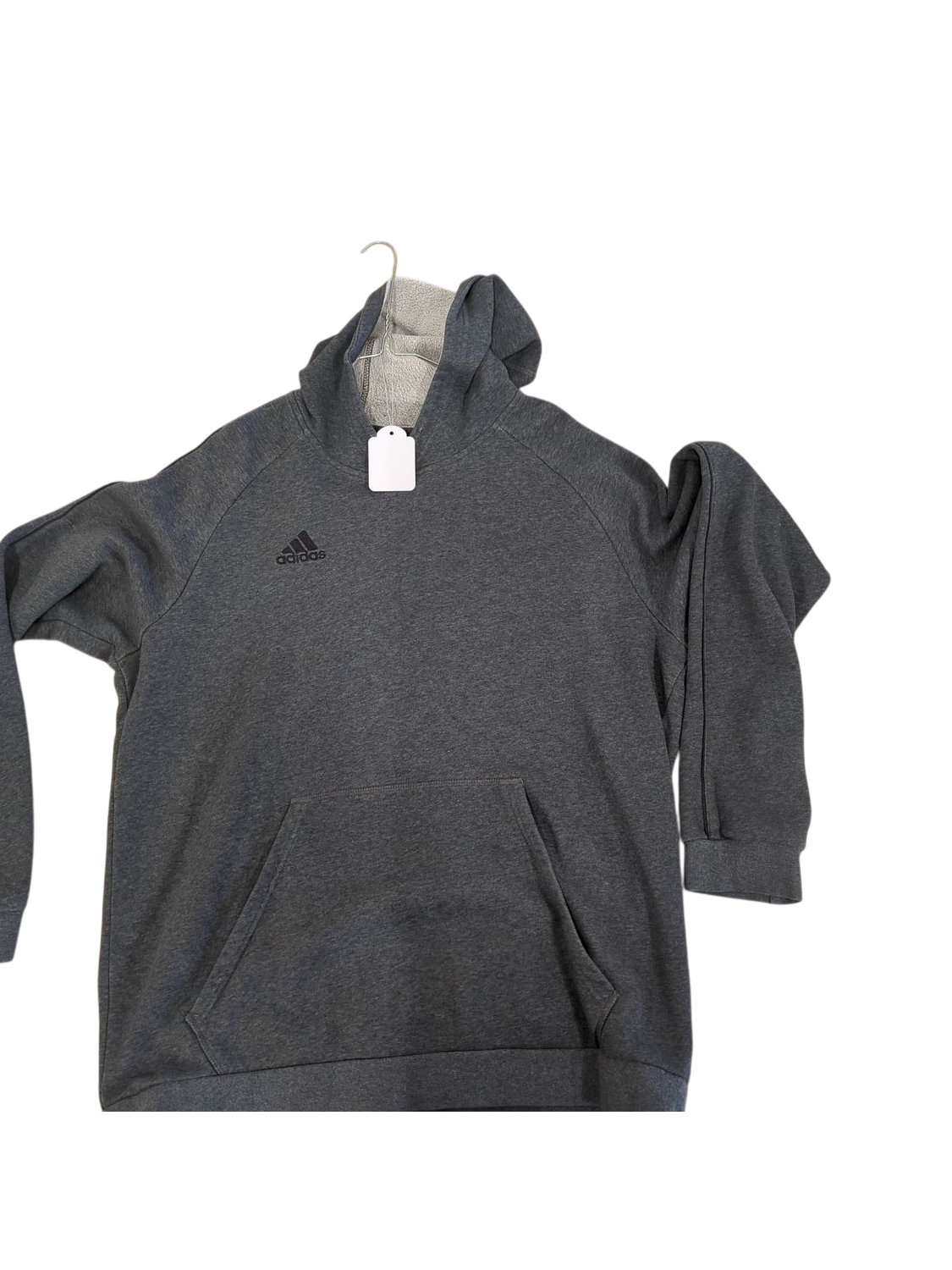 Adidas Men's Grey Hoodie - Size L