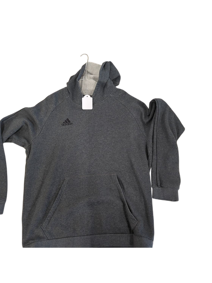 Adidas Men's Grey Hoodie - Size L