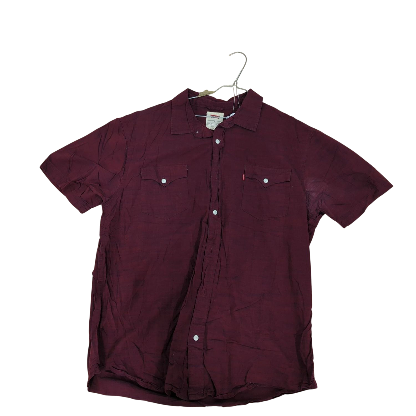 Levi's Burgundy Button-Up Shirt- Size XL