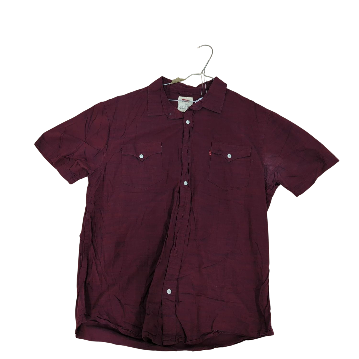 Levi's Burgundy Button-Up Shirt- Size XL