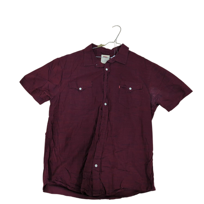 Levi's Burgundy Button-Up Shirt- Size XL