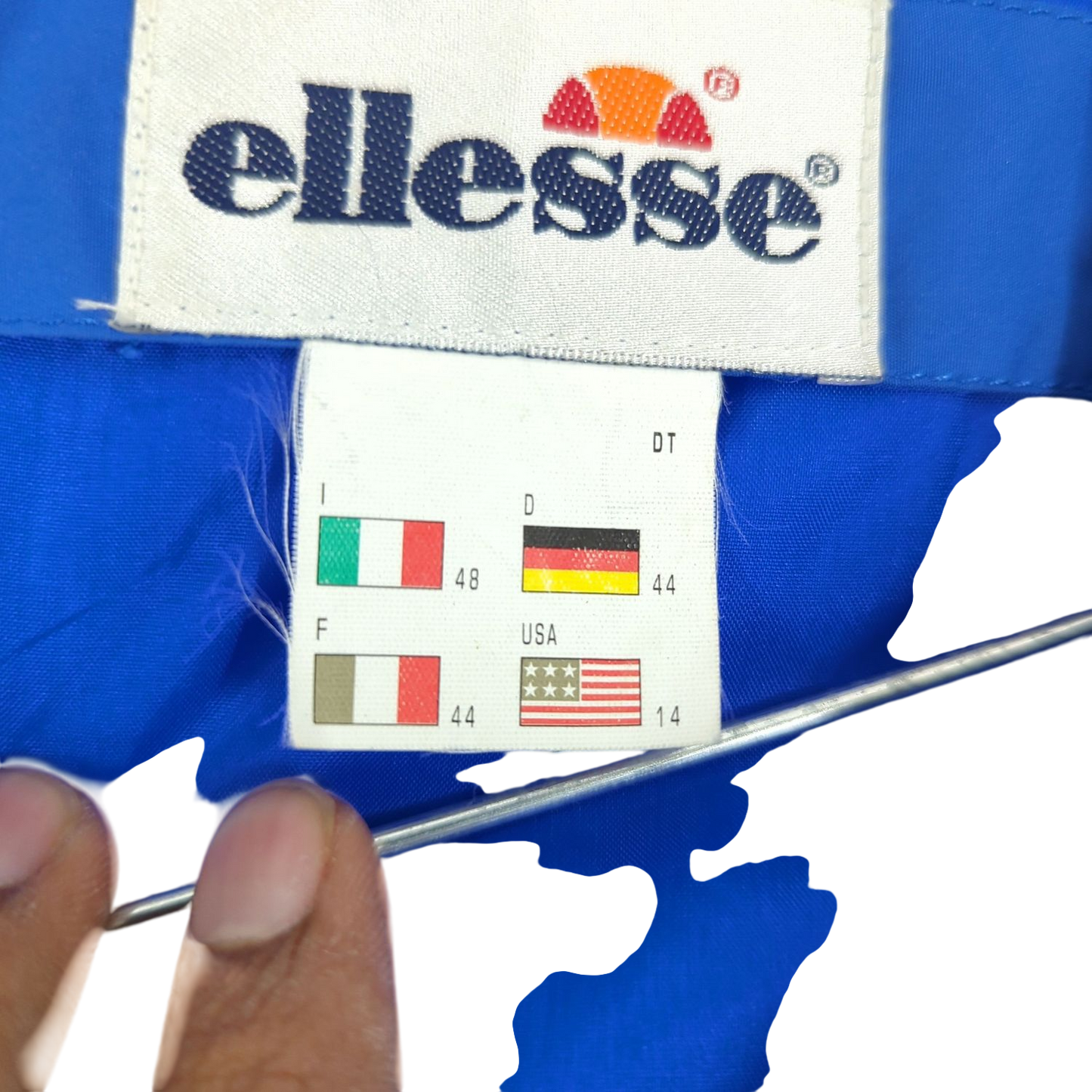 Ellesse Blue Windbreaker Jacket - Size 44