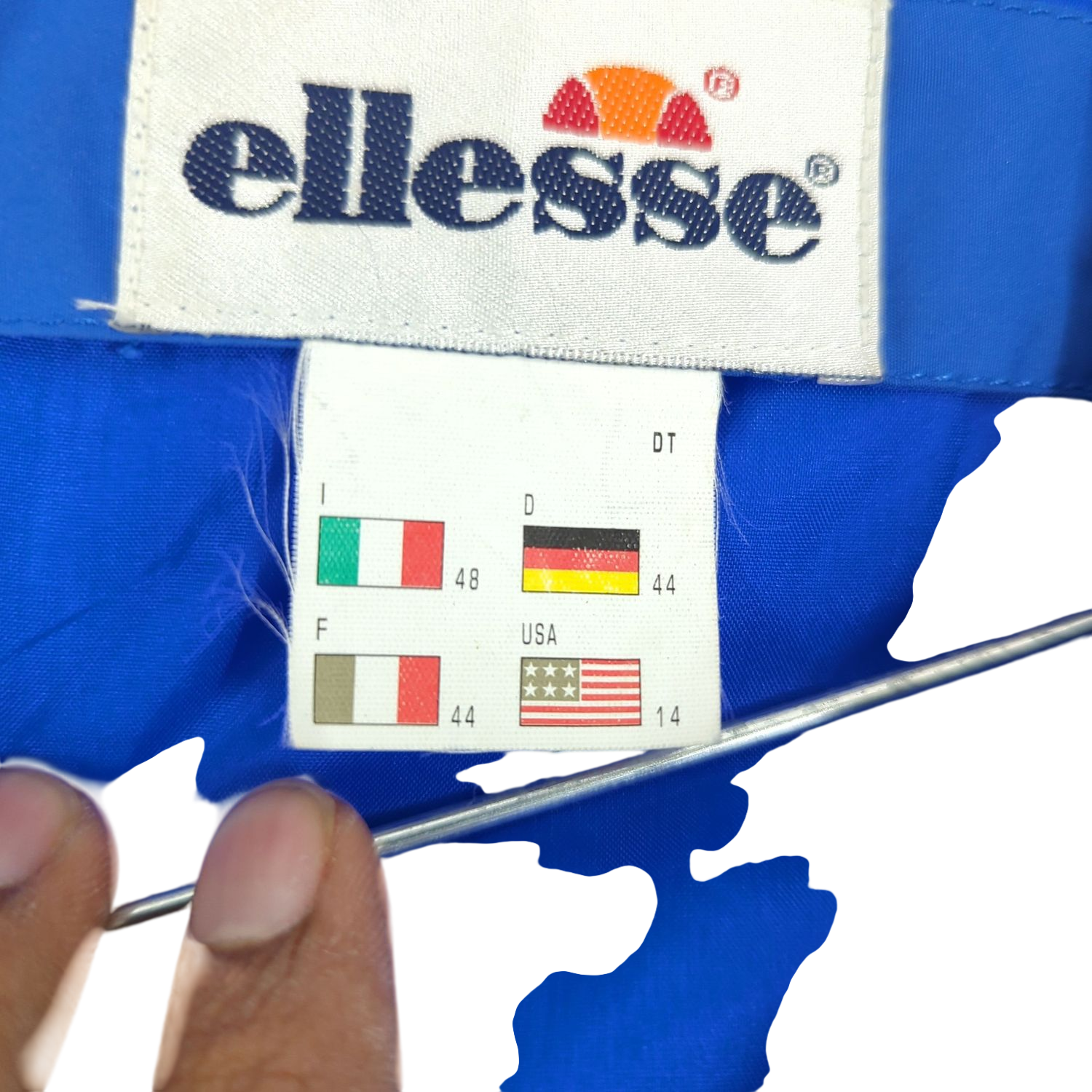 Ellesse Blue Windbreaker Jacket - Size 44