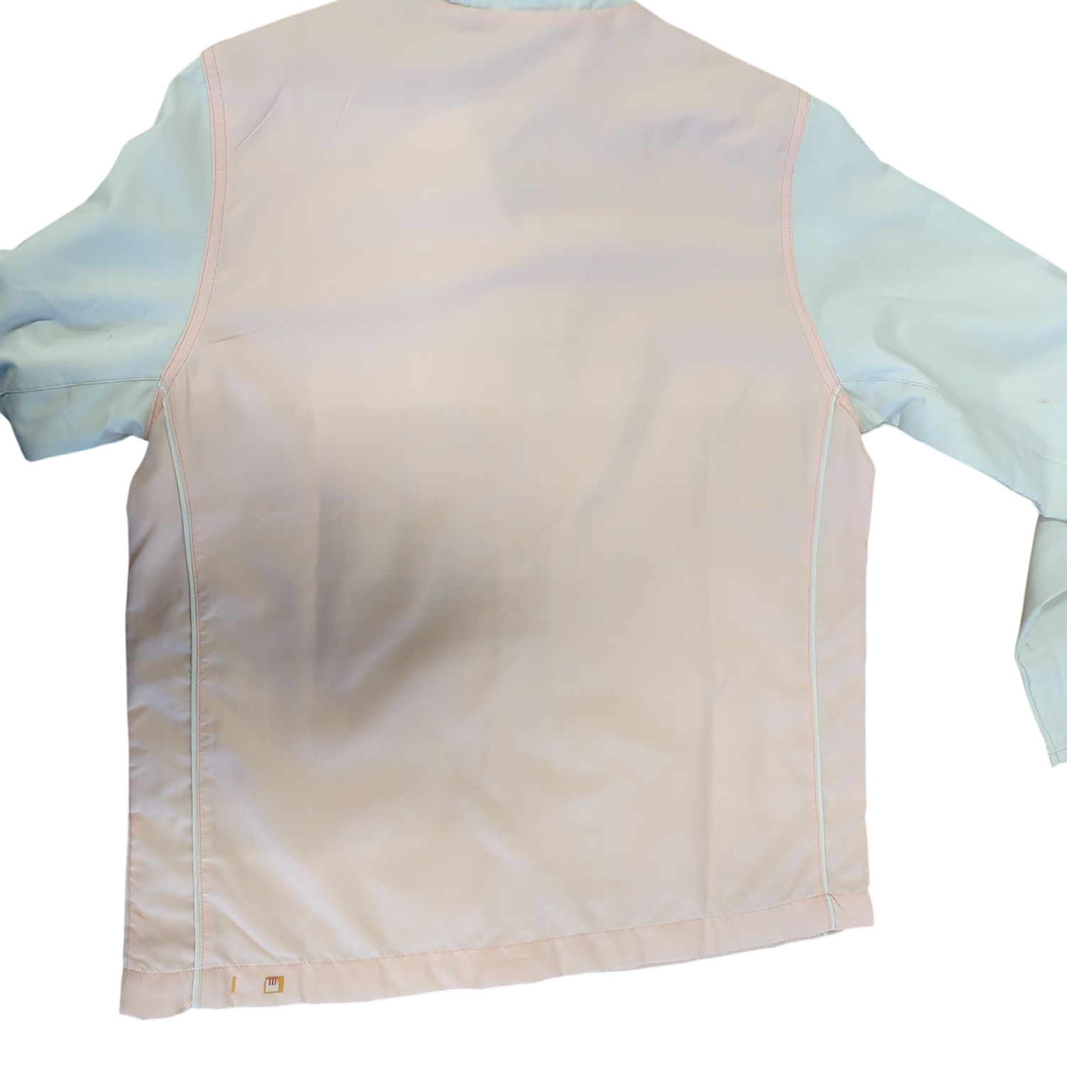 Adidas Pink & White Long Sleeve Polo Shirt - Size D (EU 42/44)