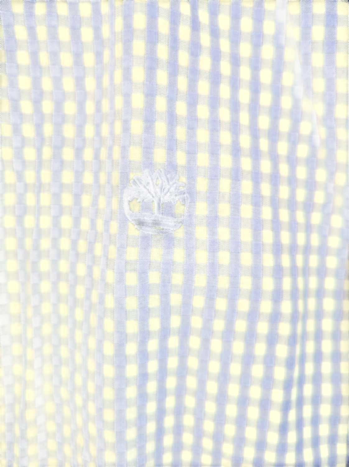 Timberland Blue Gingham Check Button-Down Shirt - Size M