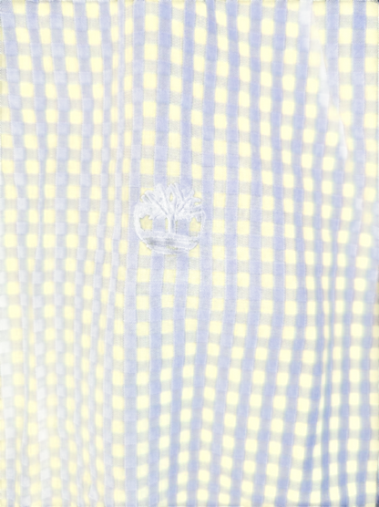 Timberland Blue Gingham Check Button-Down Shirt - Size M