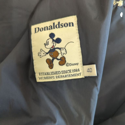Donaldson Disney Mickey Mouse Navy Windbreaker Jacket - Size 40