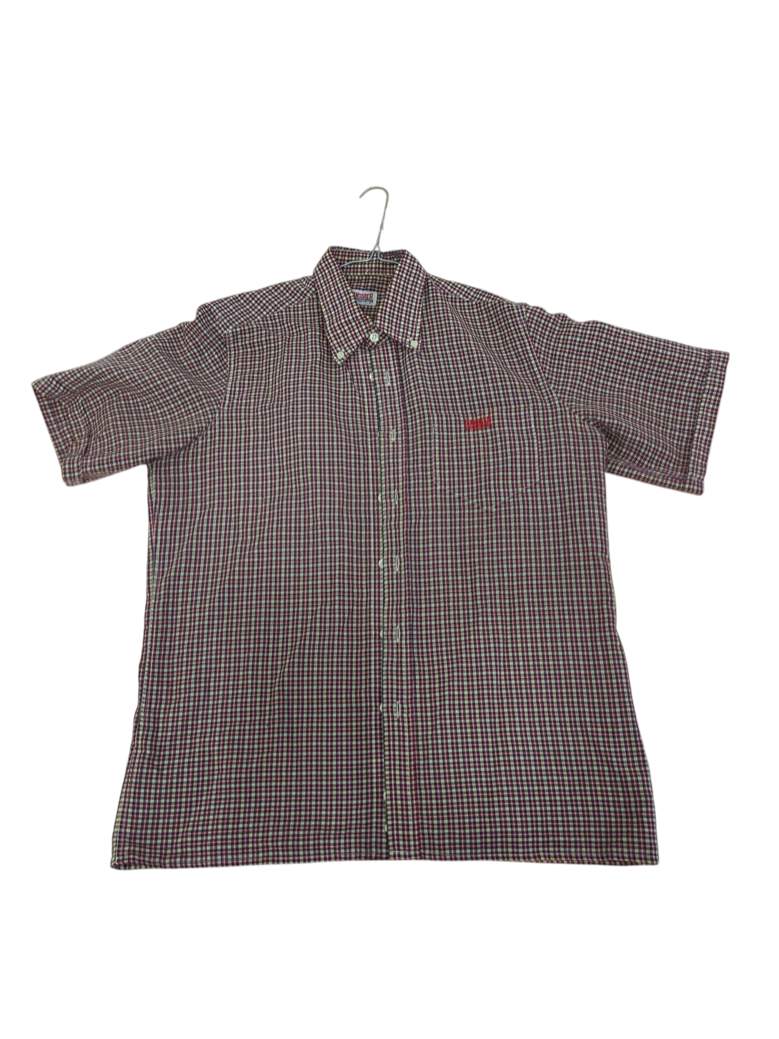 Vintage Crossgate Checkered Button-Down Shirt - Size L