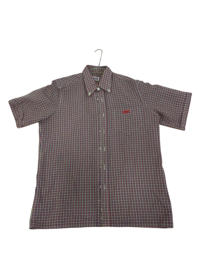 Vintage Crossgate Checkered Button-Down Shirt - Size L