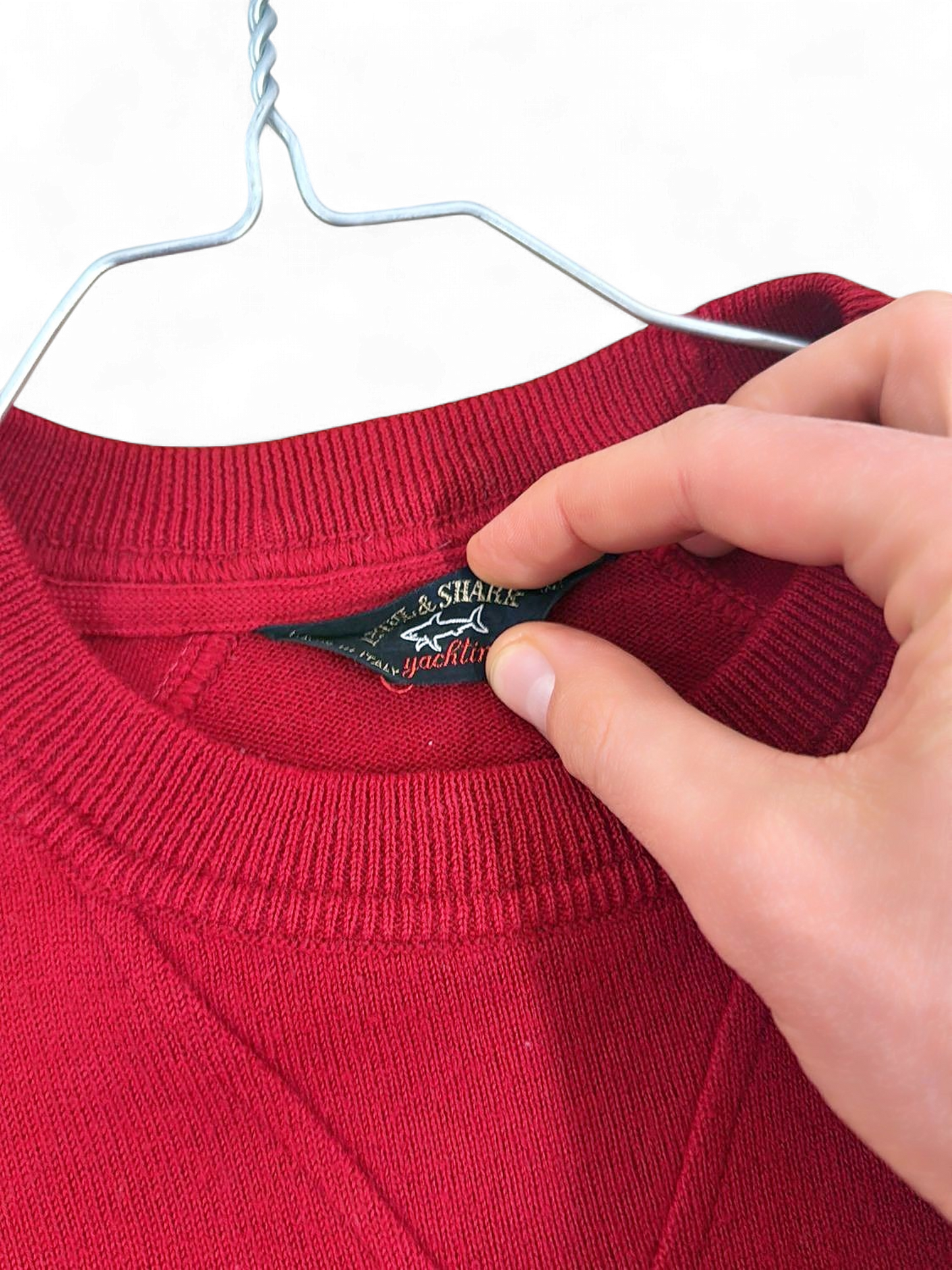 Paul & Shark Red Crew Neck Sweater - Classic Design