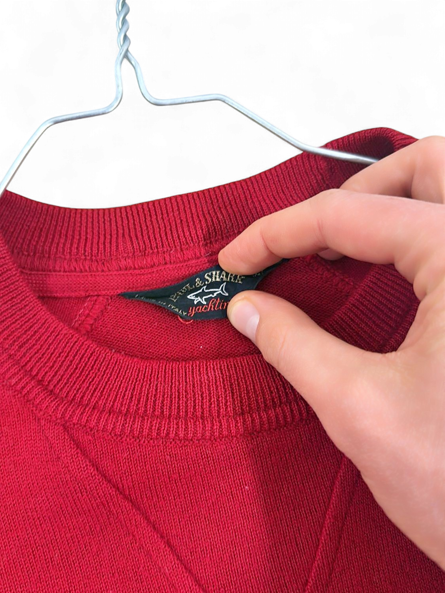 Paul & Shark Red Crew Neck Sweater - Classic Design