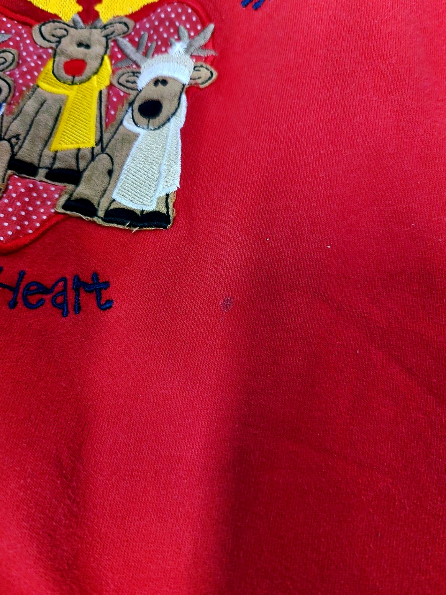 Vintage Red MJ Sportswear Crewneck Sweatshirt with Cartoon Graphic