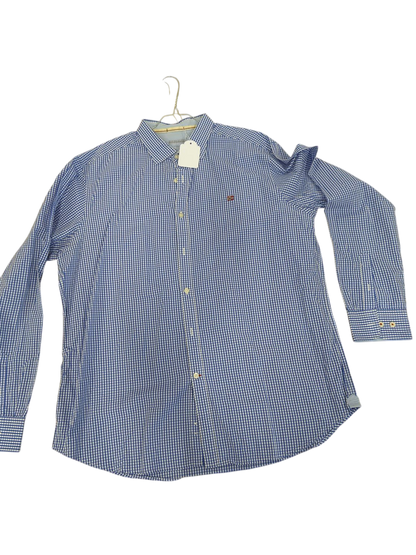 Napapijri Blue Gingham Check Button-Down Shirt