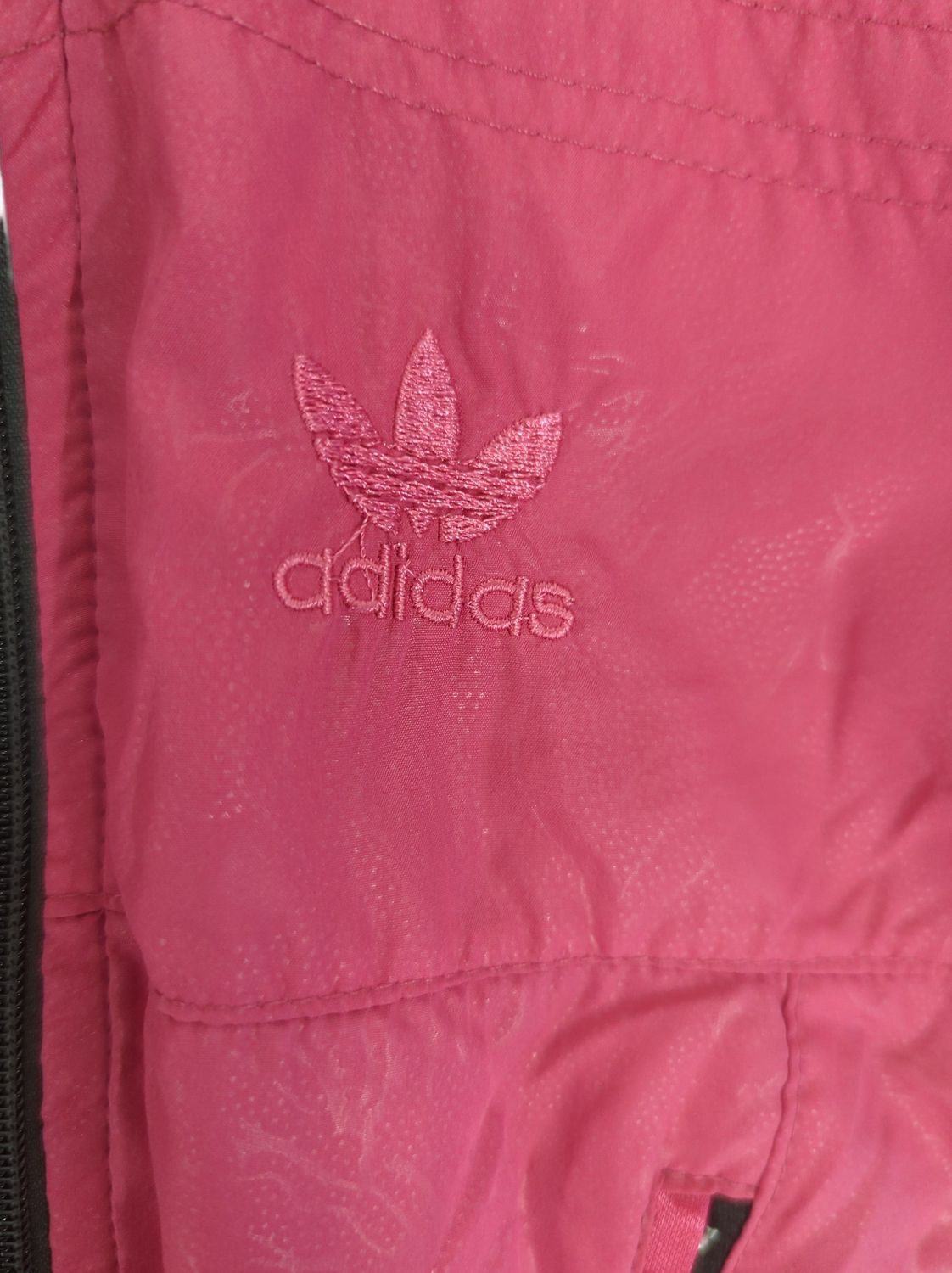 Adidas Pink & Black Windbreaker Jacket - Women's Size M