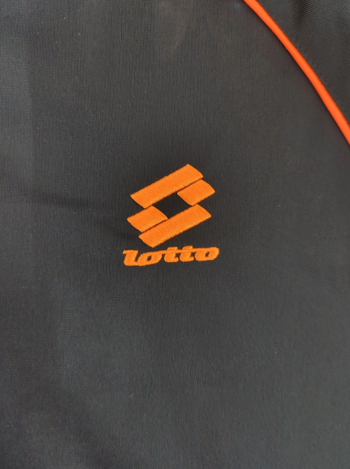 Lotto Italian Sport Design Navy & Orange Windbreaker Jacket - Size L