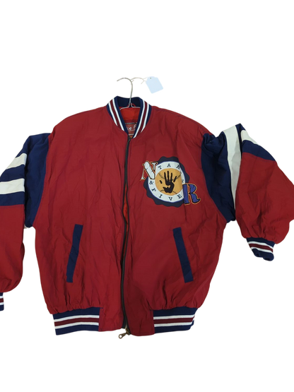 Vintage Take Five Bomber Jacket with Varsity Logo - Size XL