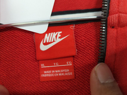 Nike Red Hooded Windbreaker Jacket - Size XL