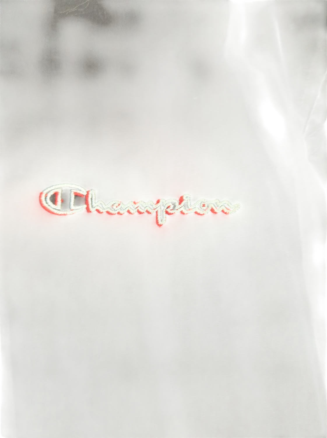 Champion Windbreaker Jacket - Black with Red Accents - Size L