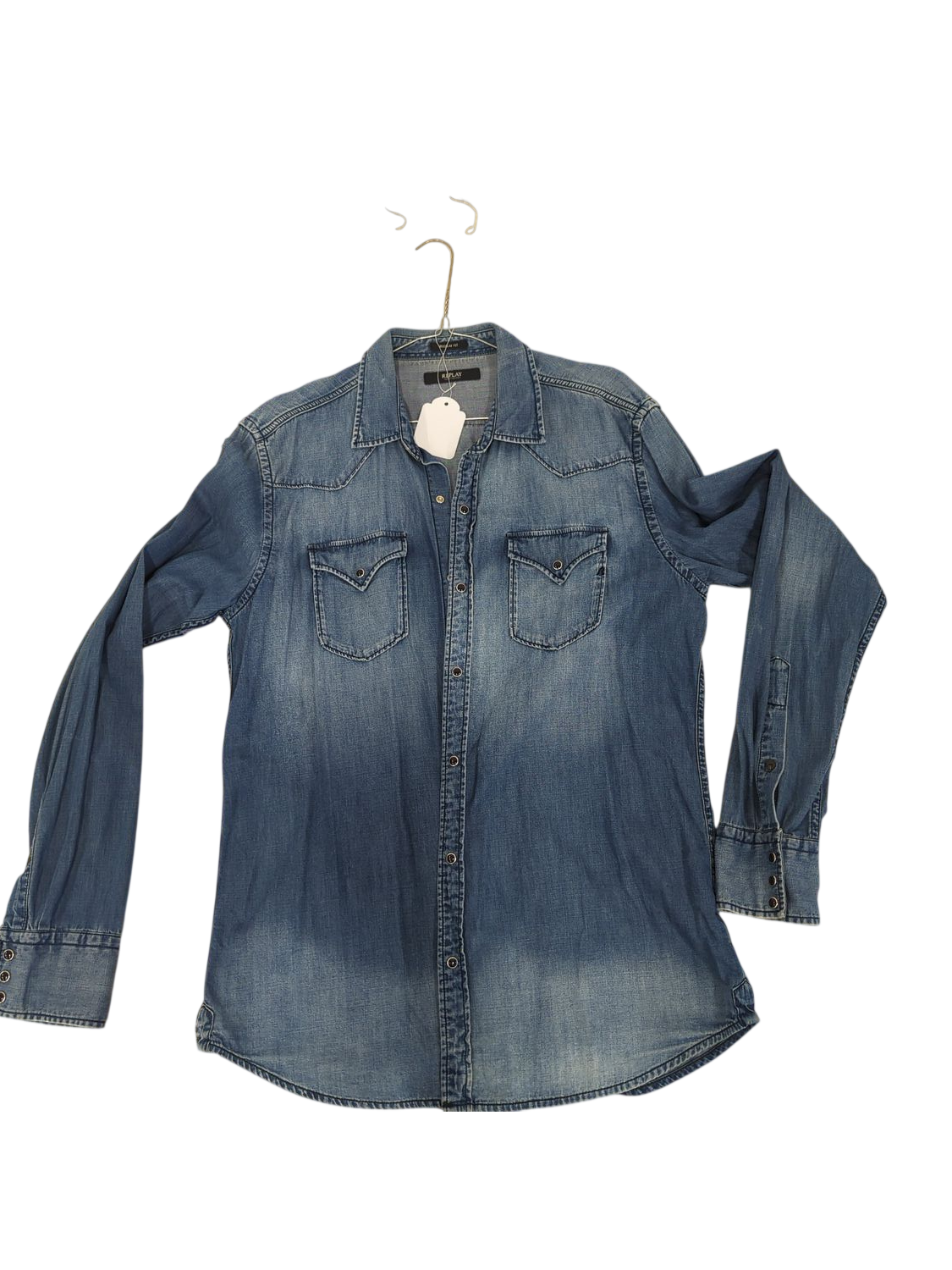 Classic Blue Denim Jacket - Button-Up Long Sleeve