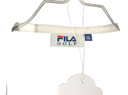 FILA Golf Windbreaker Jacket - Black with 'Feel The Green' Logo