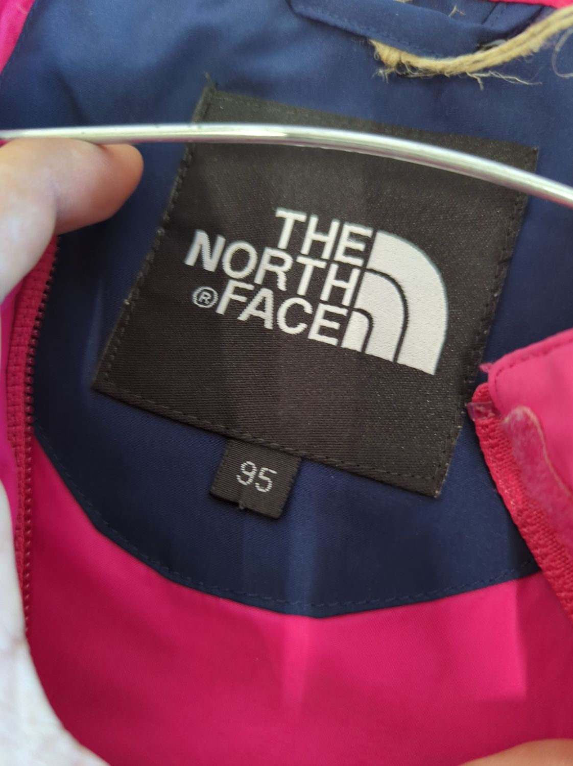 The North Face Pink & Navy Windbreaker Jacket - Size S