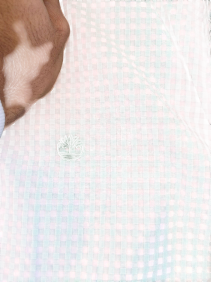 Timberland Green Gingham Check Button-Down Shirt - Slim Fit